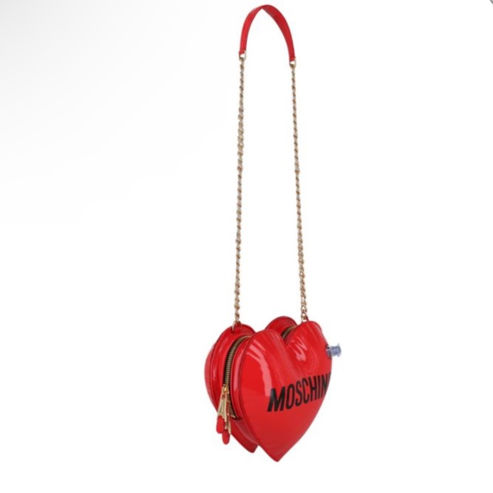MOSCHINO Heart Shaped Logo Crossbody / Shoulder Bag - Picture 2 of 15